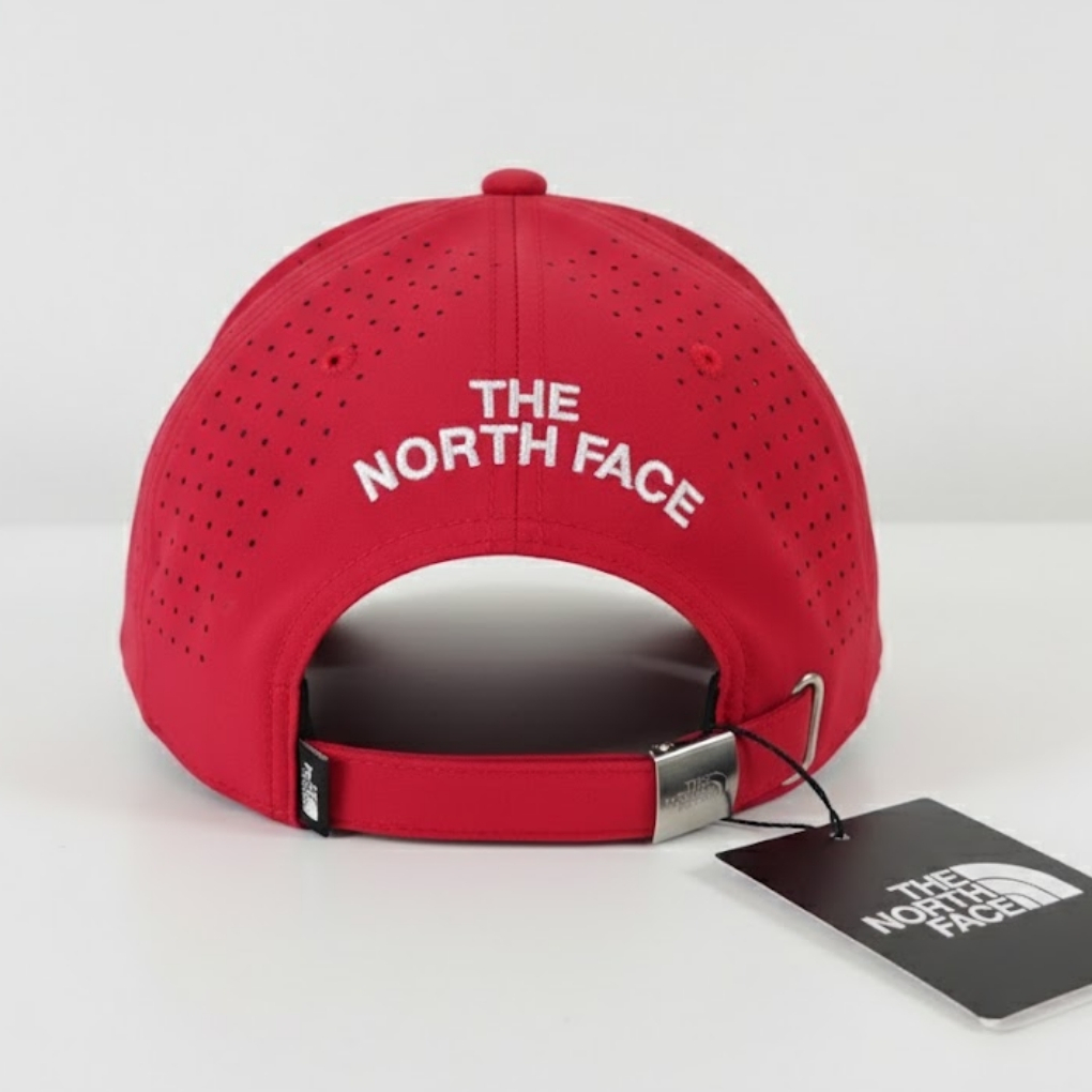 The North Face Recycled ’66 Laser Cut Classic Hat – Red (White Logo)